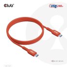 Club 3D Kábel - CAC-1511 (USB2 USB-C, 480Mb, 240W PD EPR, Bidirektional, USB-IF tanúsítvány, M/M, 1m)