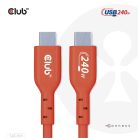 Club 3D Kábel - CAC-1511 (USB2 USB-C, 480Mb, 240W PD EPR, Bidirektional, USB-IF tanúsítvány, M/M, 1m)