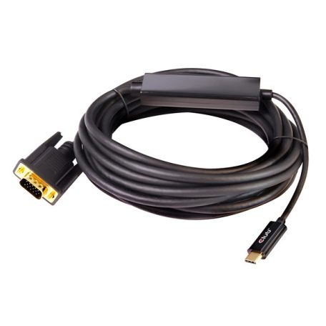 Club 3D Kábel - CAC-1512 (USB-C Gen 1 to VGA, 5m)
