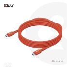 Club 3D Kábel - CAC-1513 (USB2 USB-C Bidirektional, 480Mb/s, PD 240W, USB-IF Certified, M/M, 3m)