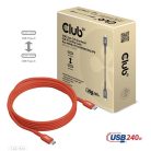 Club 3D Kábel - CAC-1513 (USB2 USB-C Bidirektional, 480Mb/s, PD 240W, USB-IF Certified, M/M, 3m)