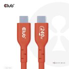 Club 3D Kábel - CAC-1515 (USB2.0 USB-C, 480Mb, 240W PD, kétirányú, USB-IF Certified, M/M, 4m)