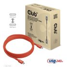Club 3D Kábel - CAC-1515 (USB2.0 USB-C, 480Mb, 240W PD, kétirányú, USB-IF Certified, M/M, 4m)