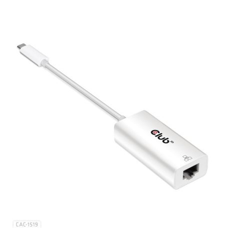 Club 3D Átalakító - CAC-1519 (3.2 USB-C Gen 1 to RJ45 1GB Ethernet, aktív)