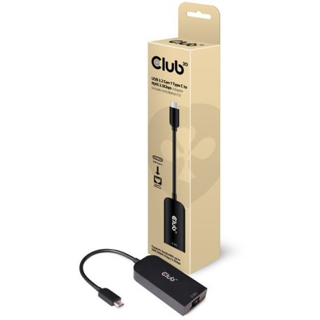 Club 3D Átalakító - CAC-1520 (3.2 USB-C Gen 1 to RJ45, 2,5GB Ethernet)