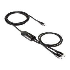   Club 3D Kábel - CAC-1527 (USB-C Y kábel, 100W PD, 1.83m, 2xUSB-C)