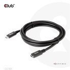 Club 3D Kábel - CAC-1529 (USB-C Gen 1 to USB-C, 5Gbps, 60W, 4K60Hz, M/F, 2m)