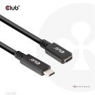 Club 3D Kábel - CAC-1529 (USB-C Gen 1 to USB-C, 5Gbps, 60W, 4K60Hz, M/F, 2m)