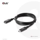 Club 3D Kábel - CAC-1531 (USB-C Gen 1 to USB-C, 5Gbps, 60W, 4K60Hz, M/F, 1m)