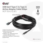Club 3D Kábel - CAC-1538 (USB-C Gen 1 to USB-A, 5Gbps, 10m)