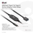 Club 3D Kábel - CAC-1538 (USB-C Gen 1 to USB-A, 5Gbps, 10m)
