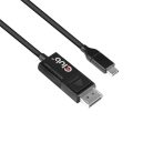 Club 3D Kábel - CAC-1557 (USB-C to DisplayPort 1.4, HDR, 1,8m, 8K60Hz)