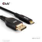 Club 3D Kábel - CAC-1559 (USB-C to DisplayPort 2.1, DP80 Bidirectional, 1m, 8K60Hz)