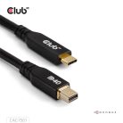 Club 3D Kábel - CAC-1561 (USB-C to Mini DisplayPort 2.1, DP40 Bidirectional, 2m, 8K30Hz)