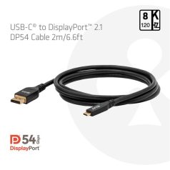   Club 3D Kábel - CAC-1563 (USB-C to DisplayPort 2.1, 8K120Hz, 2m, M/M)