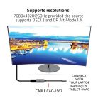 Club 3D Átalakító - CAC-1567 (USB-C to DisplayPort 1.4, 8K60Hz, DSC 1.2, HDR, HBR3)