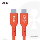 Club 3D Kábel - CAC-1573 (USB2 USB-C, Kétirányú, 480Mb, 240W EPR, M/M, 2m)