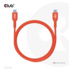 Club 3D Kábel - CAC-1573 (USB2 USB-C, Kétirányú, 480Mb, 240W EPR, M/M, 2m)