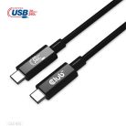 Club 3D Kábel - CAC-1575 (USB4 USB-C Gen 2x2, Bi-Directional USB-IF, 4K60Hz, 20Gbps, PD 240W(48V/5A) EPR M/M, 2m)