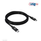 Club 3D Kábel - CAC-1575 (USB4 USB-C Gen 2x2, Bi-Directional USB-IF, 4K60Hz, 20Gbps, PD 240W(48V/5A) EPR M/M, 2m)