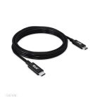 Club 3D Kábel - CAC-1578 (USB4 USB-C Gen 3x2, Bi-directional, 8K60Hz, 40Gbps, 240W PD, EPR, M/M, 2m)