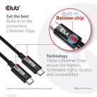 Club 3D Kábel - CAC-1579 (USB4 USB-C Gen 3x2, Bi-directional, 8K60Hz, 40Gbps, 240W PD, EPR, M/M, 3m)