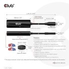 Club 3D Átalakító - CAC-1588 (USB-C Gen 2 to HDMI 4K120Hz, HDR10, DSC 1.2, USB-C 100W PD3.0, aktív)