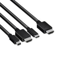   Club 3D Átalakító - CAC-1630 (USB-C + HDMI + MiniDisplayport to HDMI 4K60Hz, M/M, 32AVG)