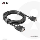 Club 3D Kábel - CAC-1703 (VGA Bidirectional, M/M, 3m, 28AWG, Full HD 1080p)