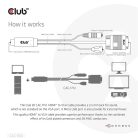 Club 3D Kábel - CAC-1712 (HDMI to VGA, M/M, 2m, 28AWG, 1080p, 3.5mm jack, Micro USB táplálás)