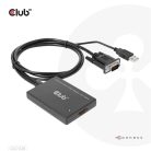 Club 3D Átalakító - CAC-1720 (USB-A & VGA to HDMI, M/F, 0.6m, 28AWG, Full HD 1080p)