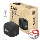 Club 3D Hálózati Adapter - CAC-1909EU (45W GAN, USB-C Dual Port, PD 3.0, PPS, Kétportos)