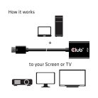 Club 3D Átalakító - CAC-2013 (DisplayPort 1.1a to VGA, fekete, aktív, WUXGA 1920x1200 @60Hz)