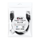 Club 3D Kábel - CAC-2067 (DisplayPort 1.4, HBR3, 8K60Hz, 1m, M/M, VESA minősítés)