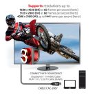 Club 3D Kábel - CAC-2067 (DisplayPort 1.4, HBR3, 8K60Hz, 1m, M/M, VESA minősítés)
