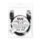 Club 3D Kábel - CAC-2068 (DisplayPort 1.4, M/M, 28AWG, HBR3, VESA tanúsítvánnyal, 8K60Hz, 2m)
