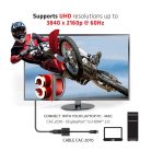 Club 3D Átalakító - CAC-2070 (DisplayPort 1.2 to HDMI 2.0, 4K60Hz UHD, Aktív, 3D támogatás)