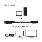 Club 3D Kábel - CAC-2163 (Mini DisplayPort to DisplayPort 1.2, 2m, 4K 60Hz, Bidirektional, 21.6Gbps, zárral)