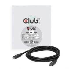   Club 3D Kábel - CAC-2506 (USB-C, PD3.1 240W, No Data, 4K60Hz, fekete, M/M, 2m)