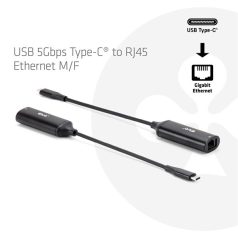 Club 3D Átalakító - CAC-2530 (USB-C to RJ45 Ethernet)