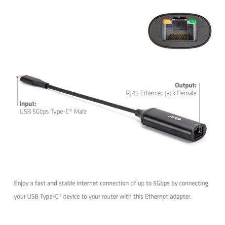Club 3D Átalakító - CAC-2530 (USB-C to RJ45 Ethernet)