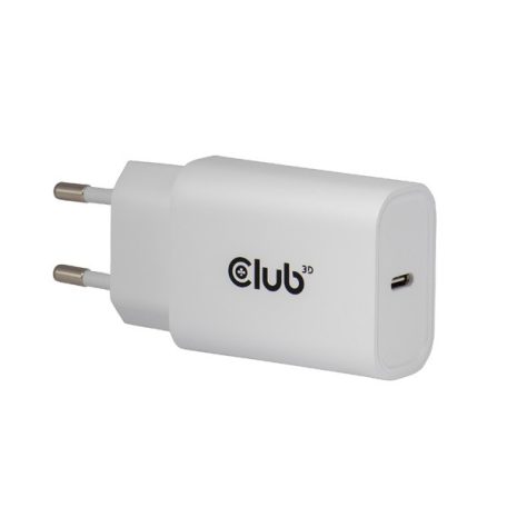 Club 3D Hálózati Adapter - CAC-3020 (2db/csomag, 30W USB-C, PD3.0, túltöltés védelem, kicsi méret, fehér)