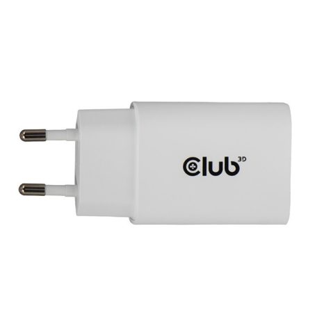 Club 3D Hálózati Adapter - CAC-3020 (2db/csomag, 30W USB-C, PD3.0, túltöltés védelem, kicsi méret, fehér)