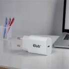 Club 3D Hálózati Adapter - CAC-3020 (2db/csomag, 30W USB-C, PD3.0, túltöltés védelem, kicsi méret, fehér)