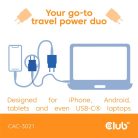 Club 3D Hálózati Adapter - CAC-3021 (2db/csomag, 30W USB-C, PD3.0, túltöltés védelem, kicsi méret, pink)
