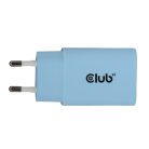 Club 3D Hálózati Adapter - CAC-3022 (2db/csomag, 30W USB-C, PD3.0, túltöltés védelem, kicsi méret, kék)