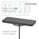 Club 3D Vezeték nélküli töltő - CAC-3027 (Qi2 25W Wireless, 1m, fekete)