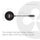 Club 3D Vezeték nélküli töltő - CAC-3027 (Qi2 25W Wireless, 1m, fekete)