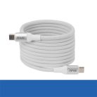 Club 3D Kábel - CAC-3032 (USB-C, Mágneses, PD3.1, 240W, 20Gbps, fehér, M/M, 2m)