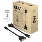 Club 3D Átalakító - CAC-HMD>DFD (HDMI MALE to DVI-D FEMALE, passzív, digitális jelekhez, nincs analóg)